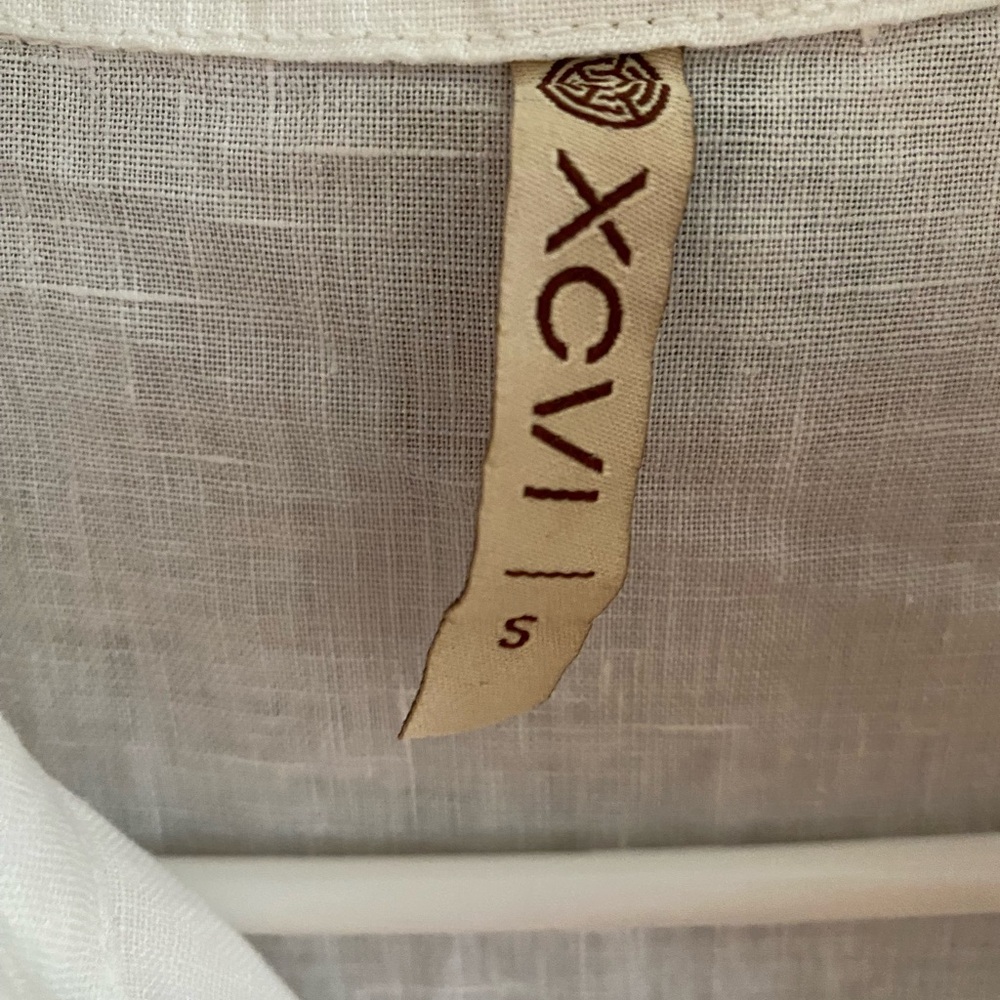 XCVI Ludie White Linen Blouse/Jacket